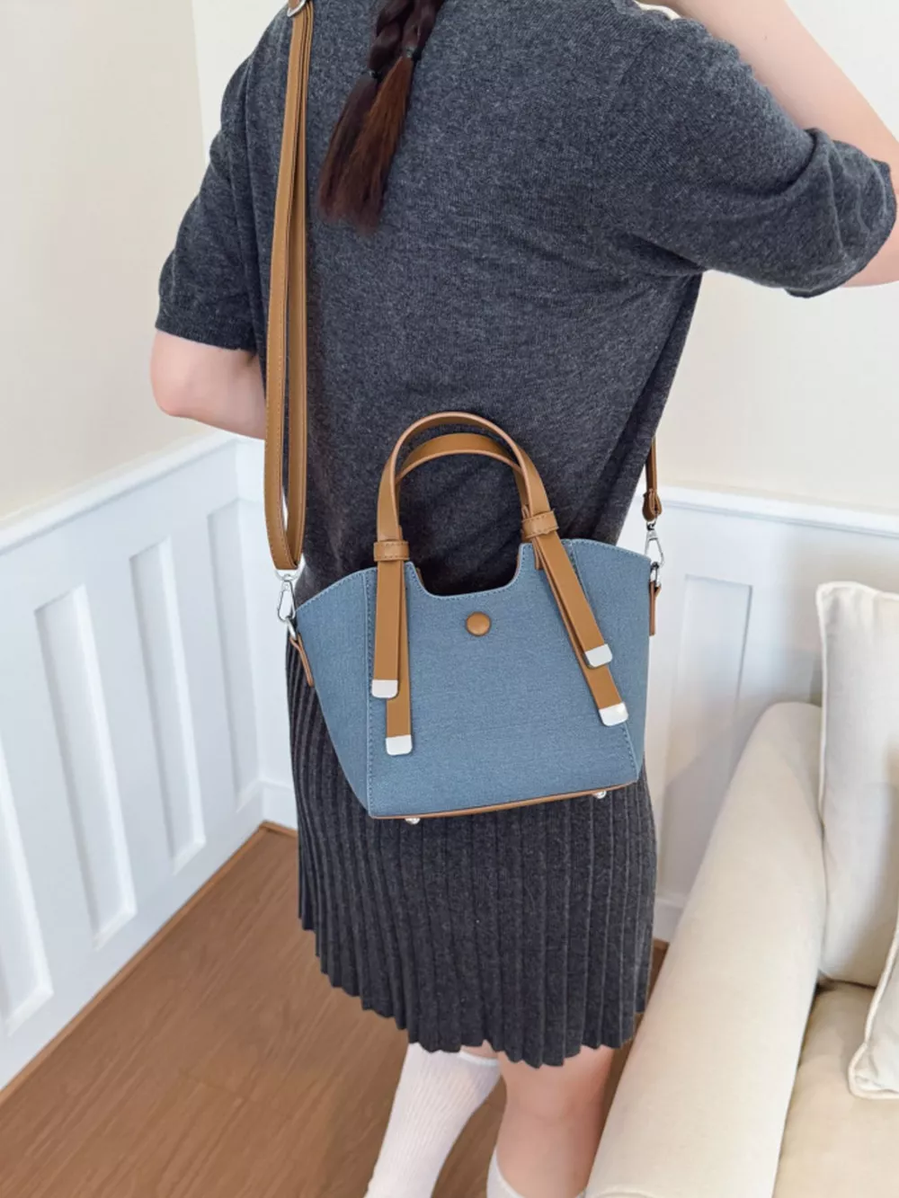 Adjustable Strap Crossbody Bag, image 4
