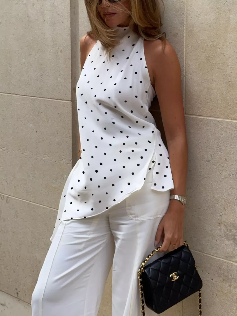 Polka Dot Halter Neck Top, image 5