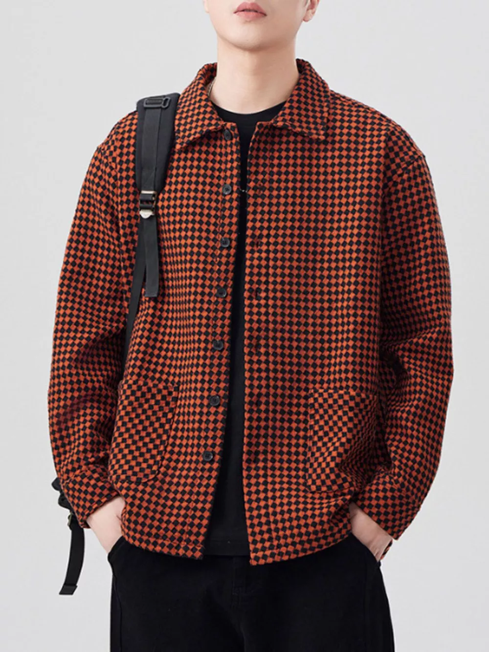 Men's Plus Size Button Up Long Sleeve Shirt, image 5
