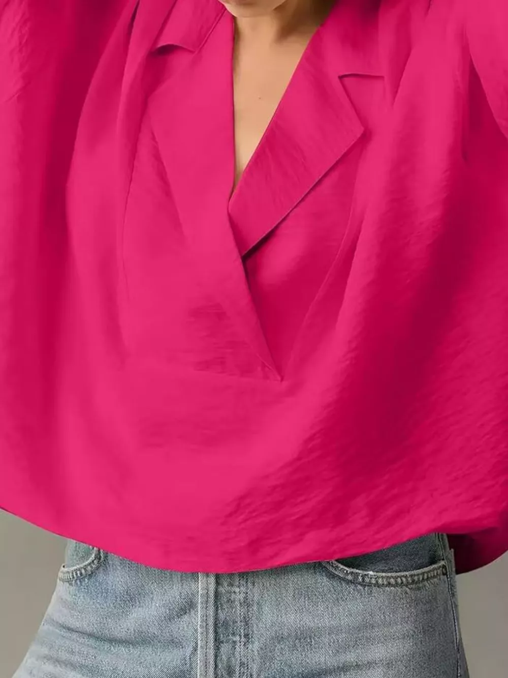 Relaxed Fit Half Sleeve Blouse, image 14