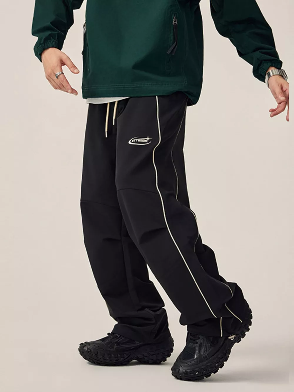 Men's Drawstring Wide Leg Pants, image 11