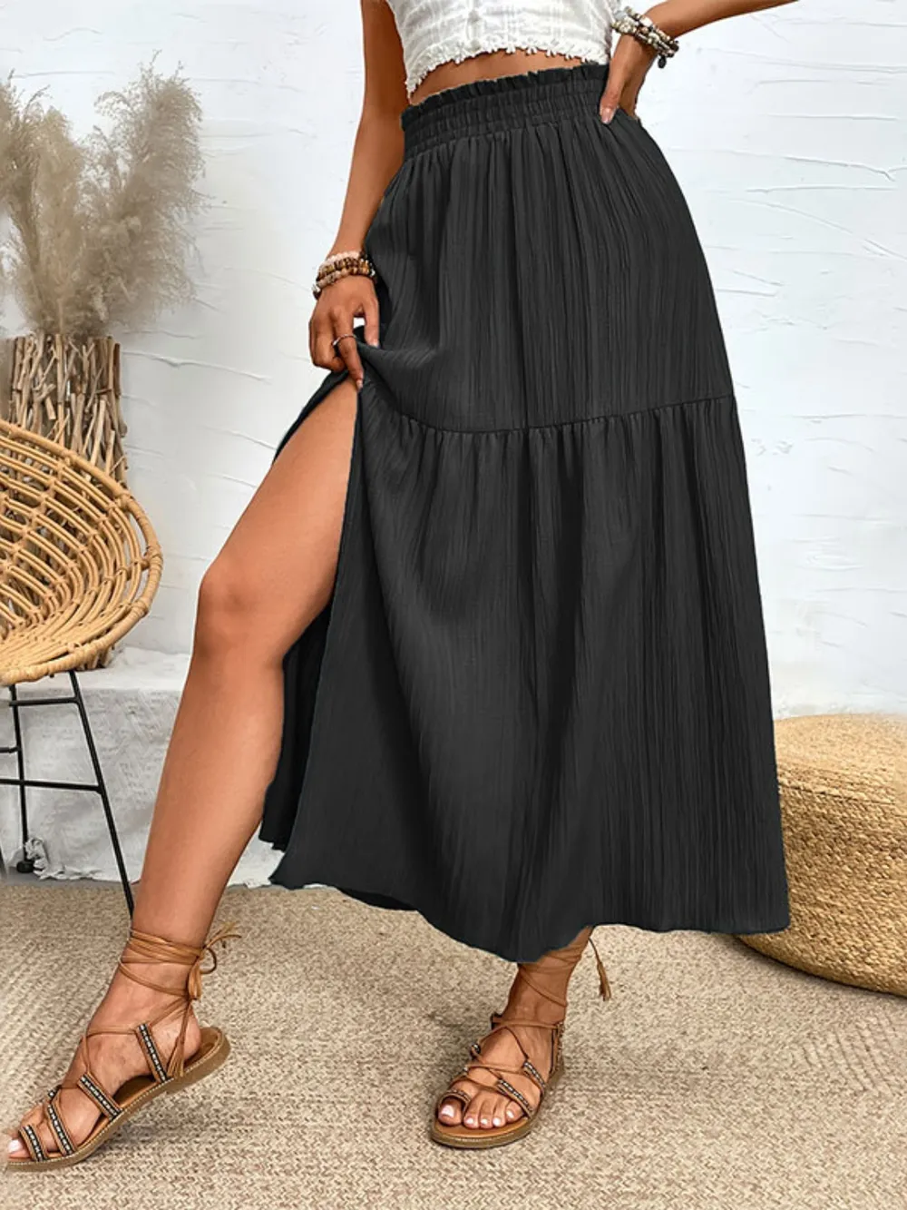 Frill Slit Skirt, image 12