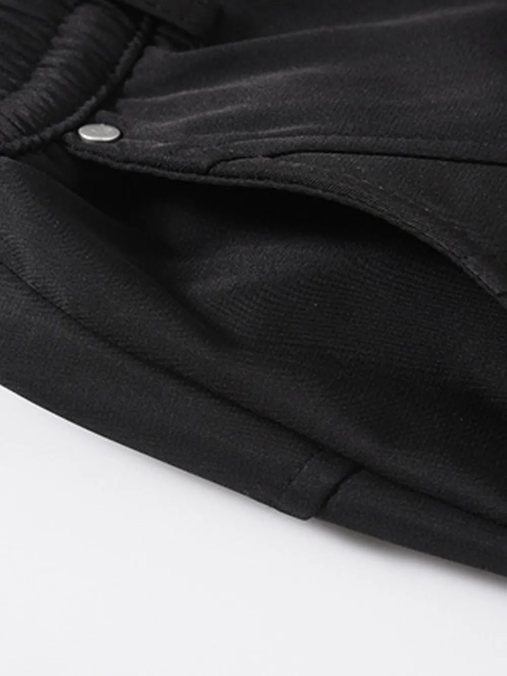 Men's Slim Straight Pants with Ruched Detail, image 6