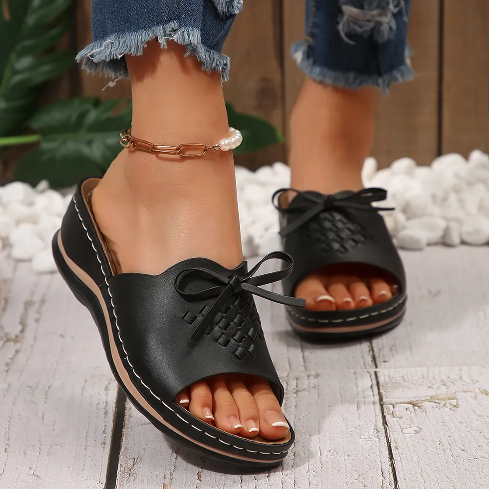 Open Toe Wedge Sandals, image 4