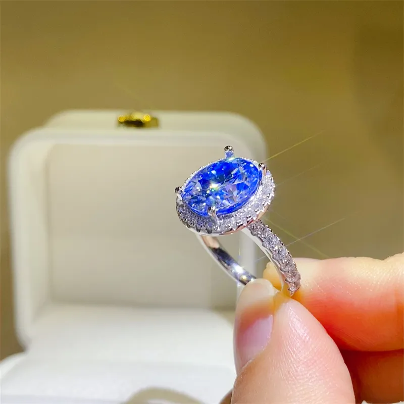5 Carat Moissanite 925 Sterling Silver Ring, image 4