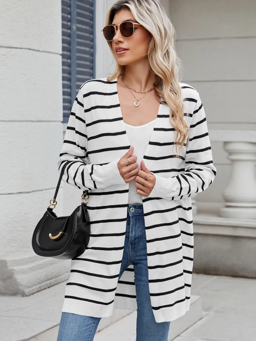 Open Front Long Sleeve Cardigan, image 12