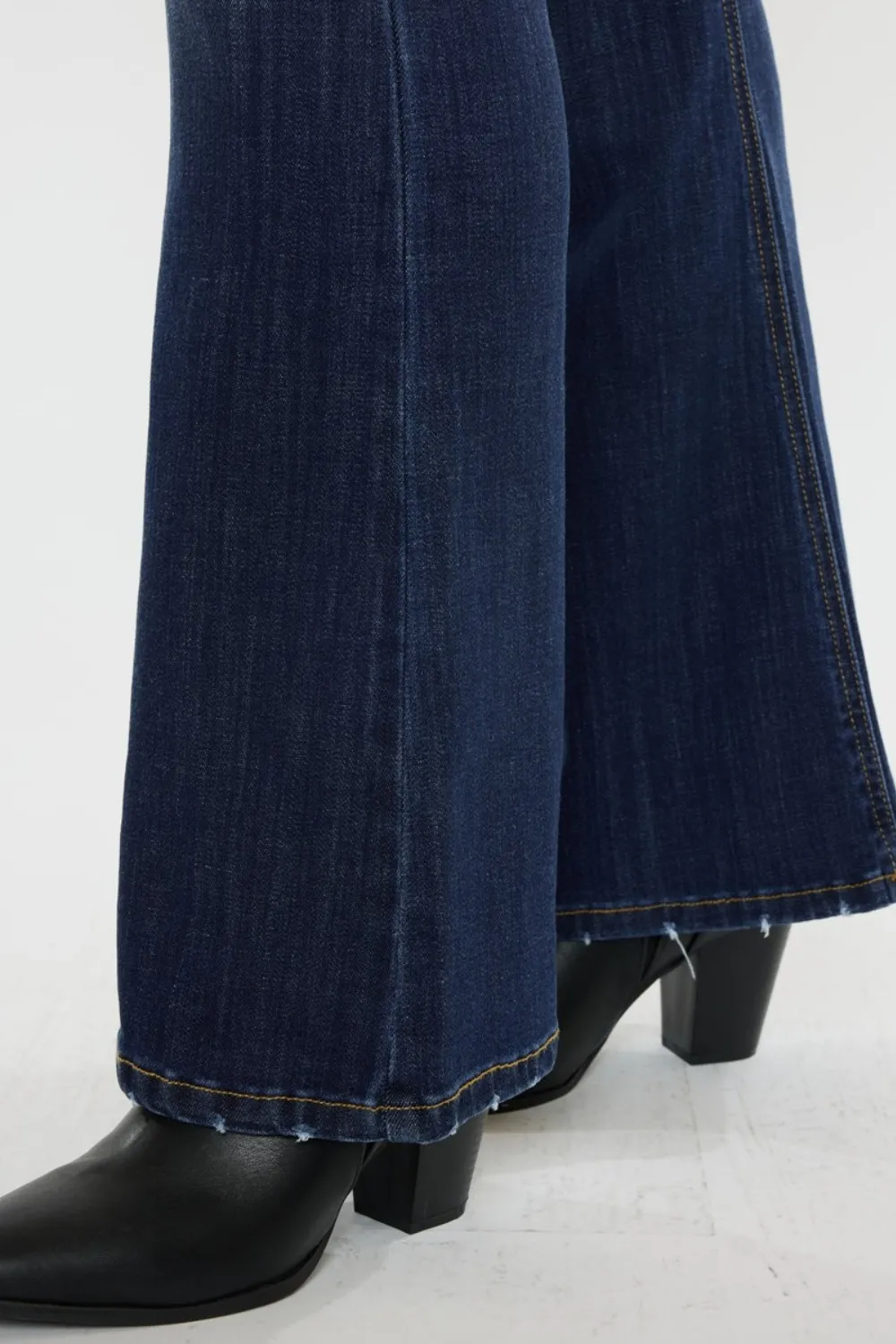 Full Size Mid Rise Slim Flare Jeans, image 13