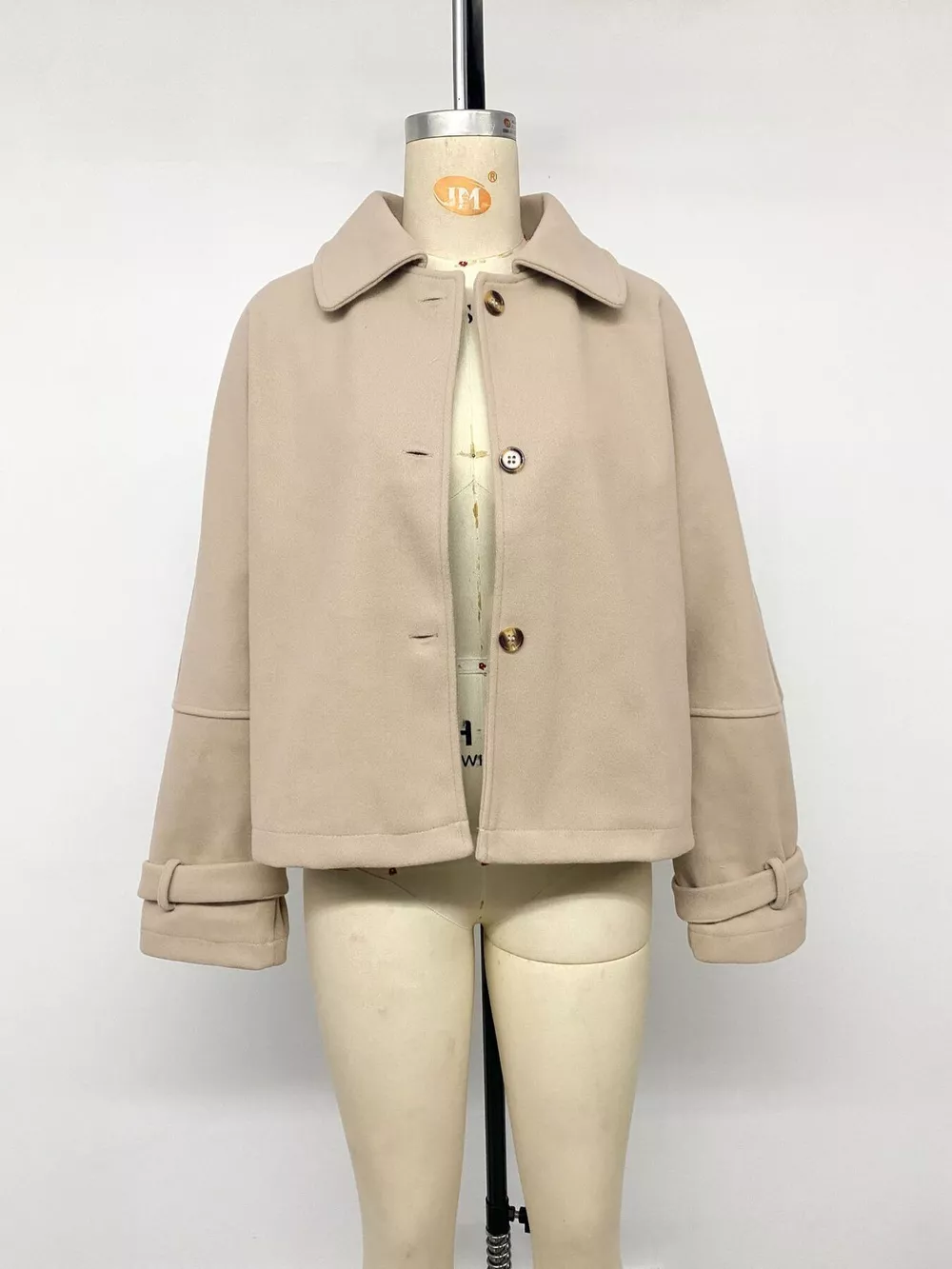 Collared Neck Button Up Jacket, image 6