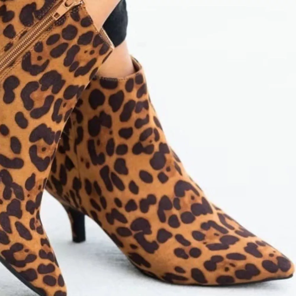Point Toe Kitten Heels Boots, image 6
