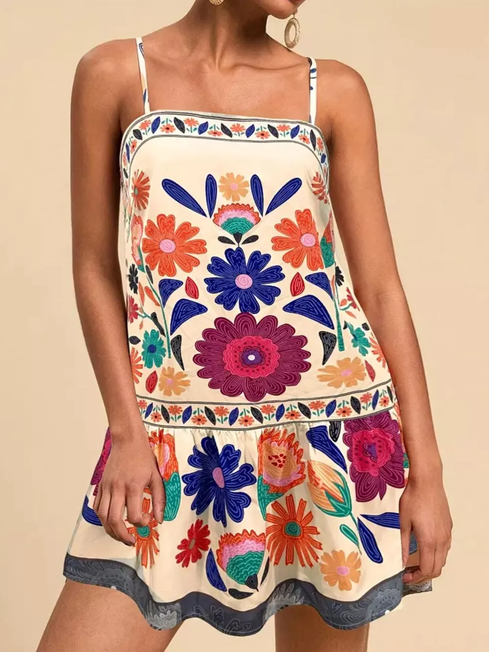 Floral Print Sleeveless Mini Dress, image 15