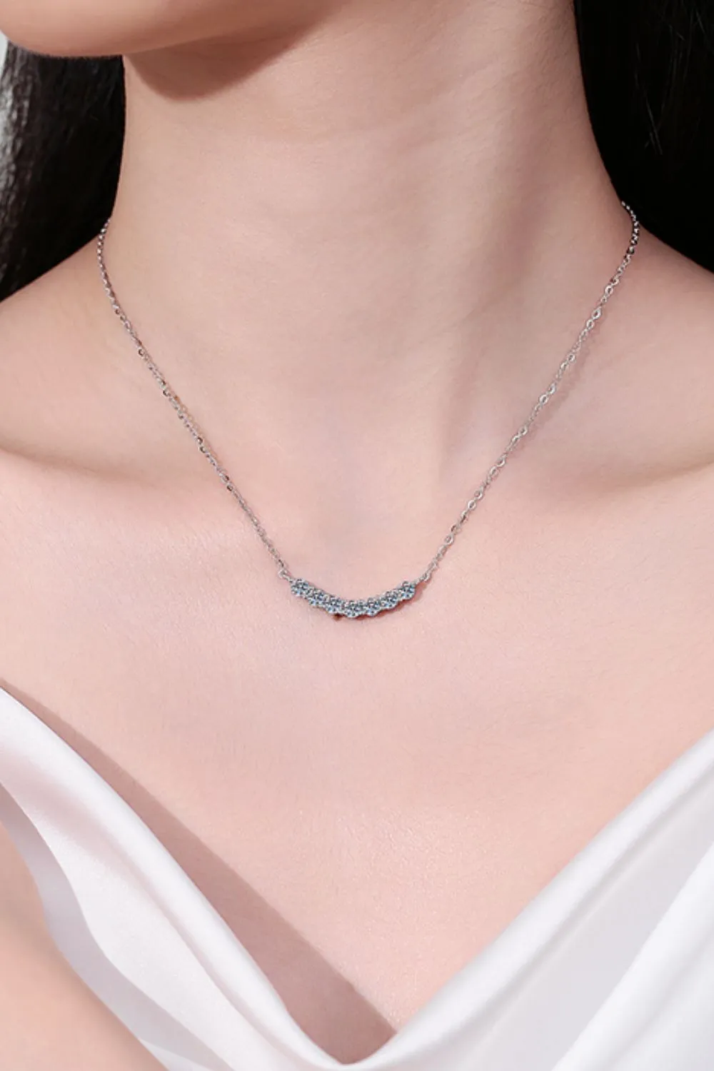 1.4 Carat Moissanite 925 Sterling Silver Necklace, image 2
