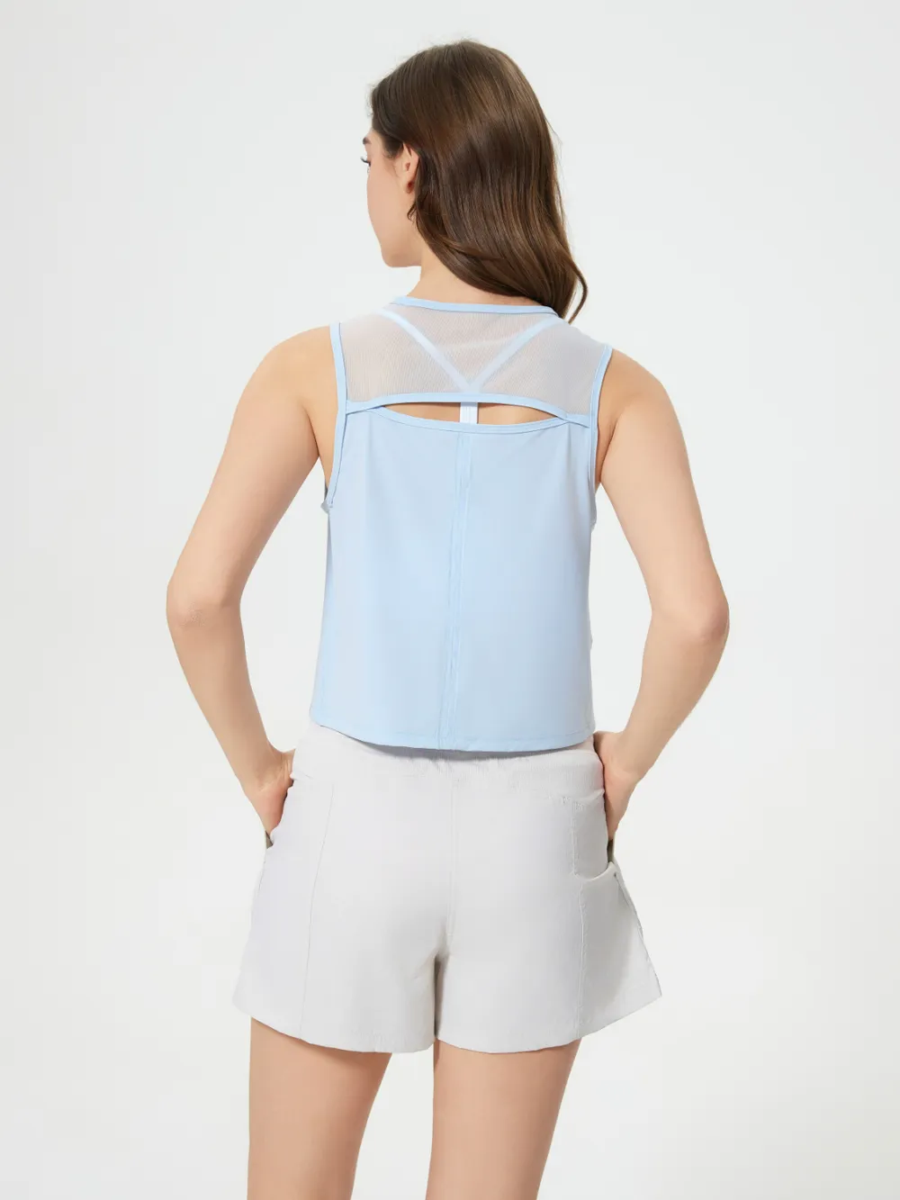 Round Neck Cropped Active Tank, image 36