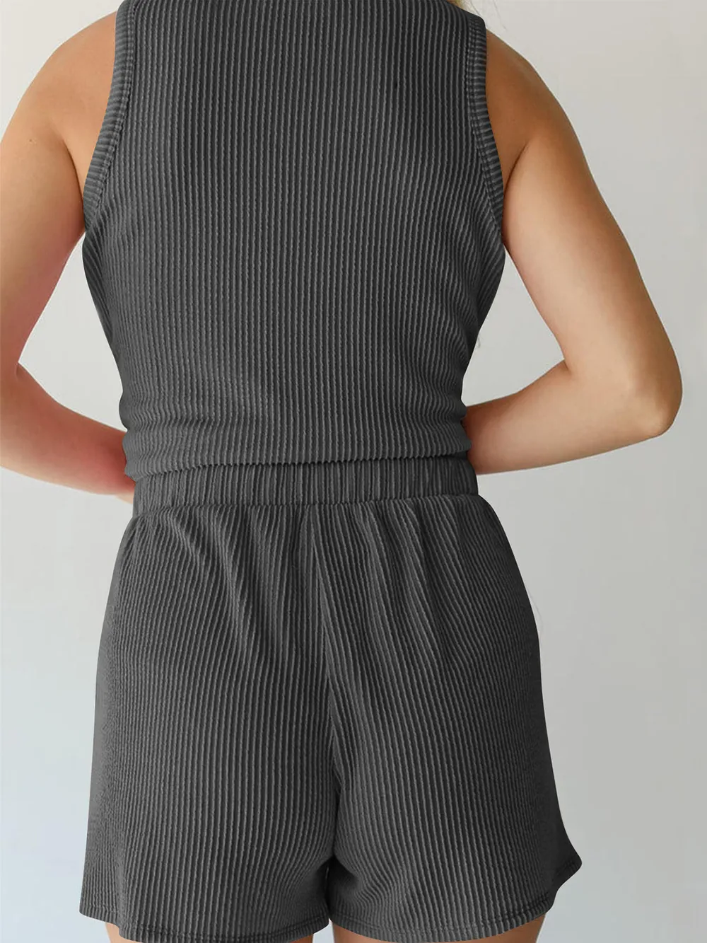 Round Neck Sleeveless Top and Shorts Set, image 16