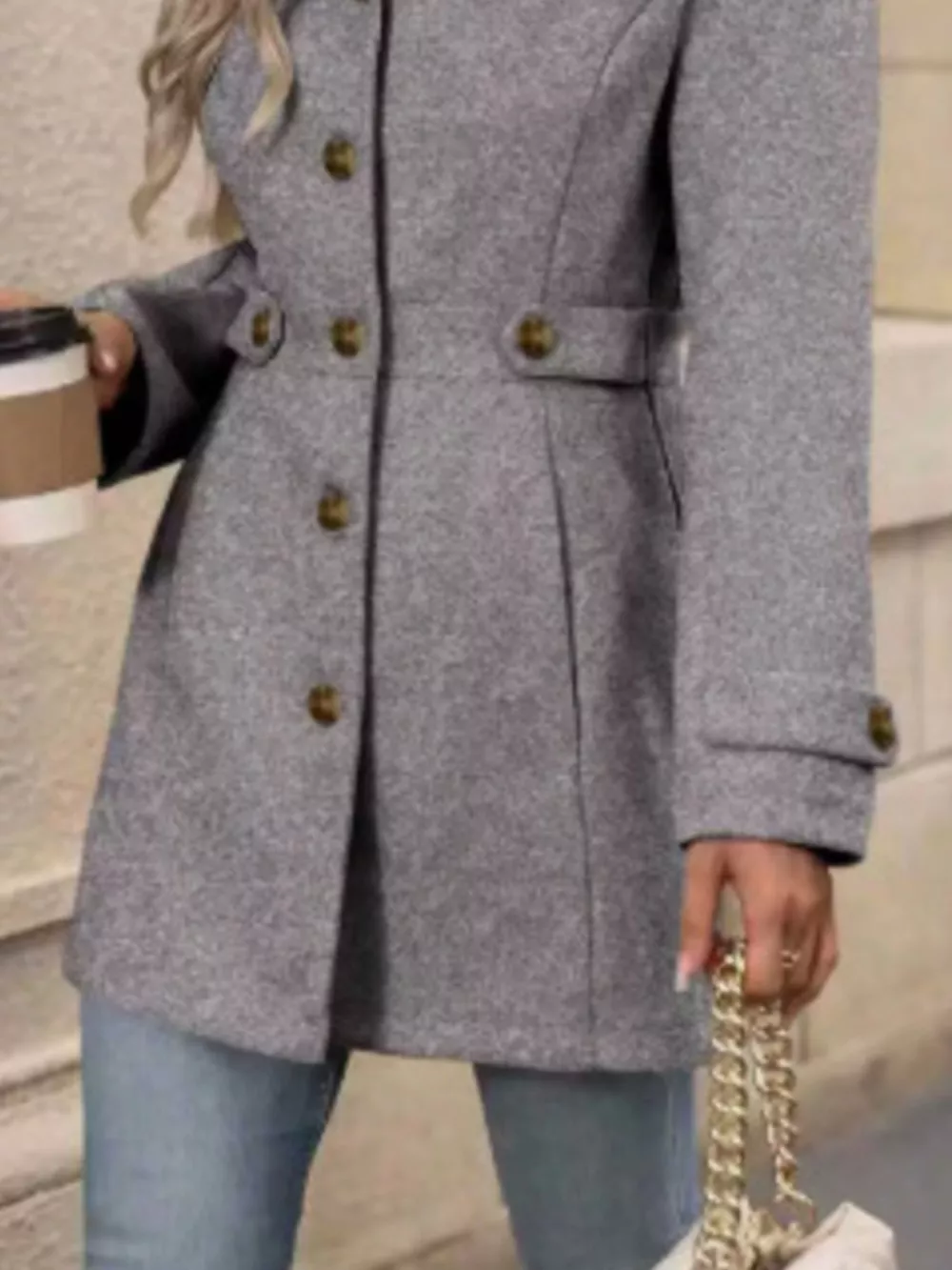 Button Up Long Sleeve Coat, image 21