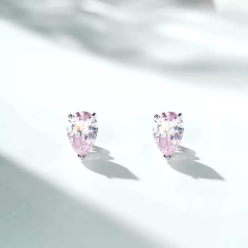925 Sterling Silver Teardrop Stud Earrings
