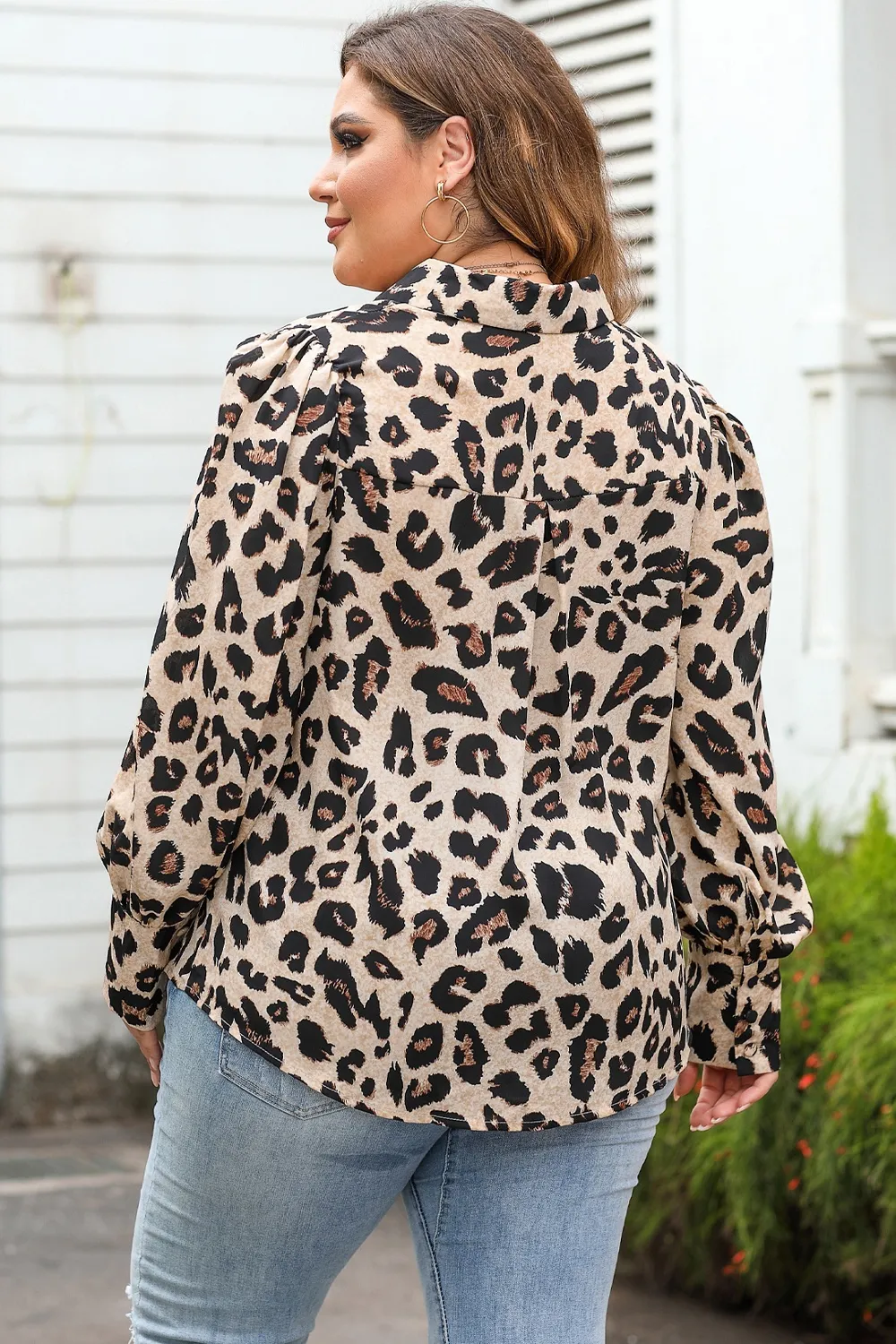 Plus Size Printed Long Sleeve Shirt, image 11