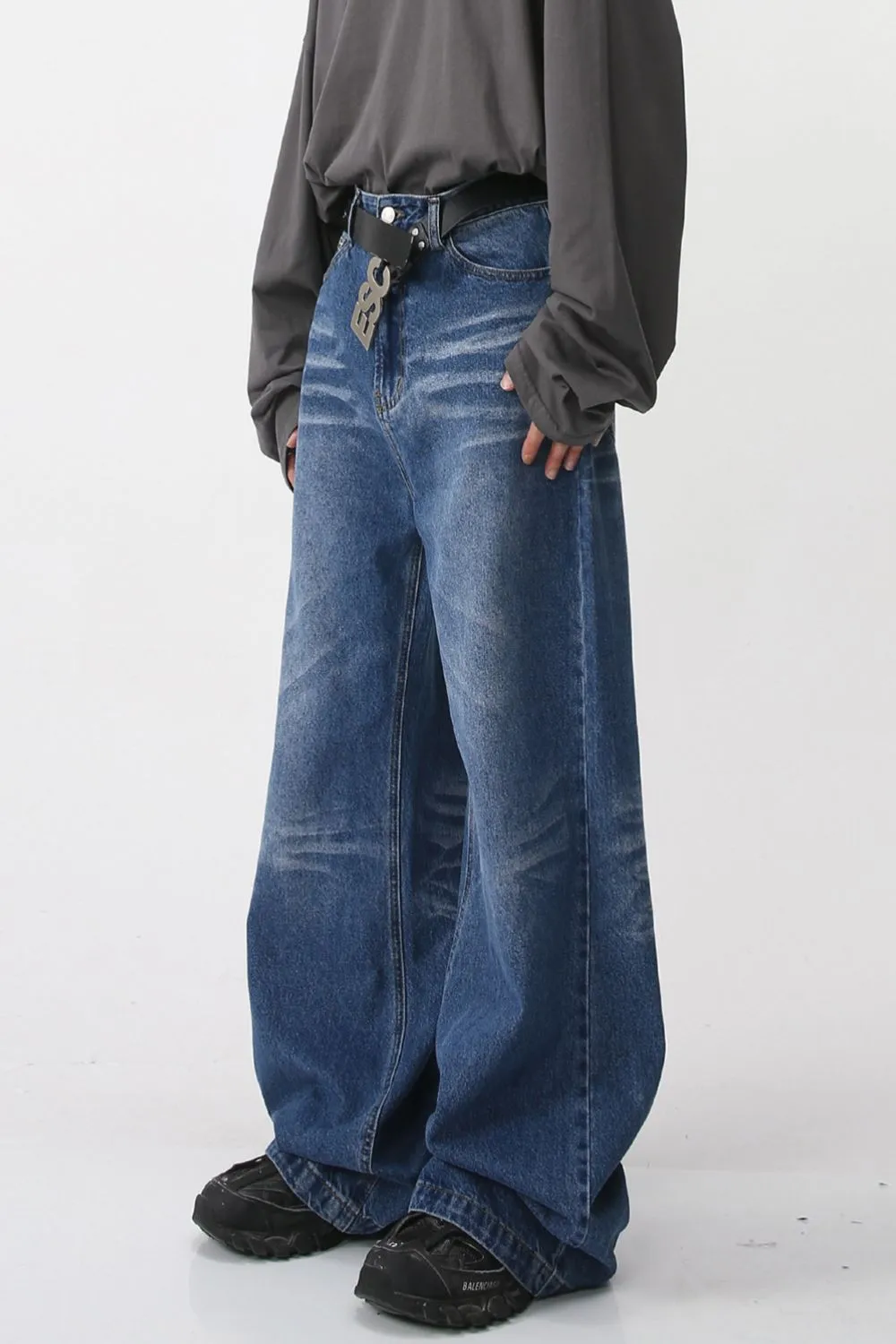 Wide Leg Jeans with Pockets, image 3