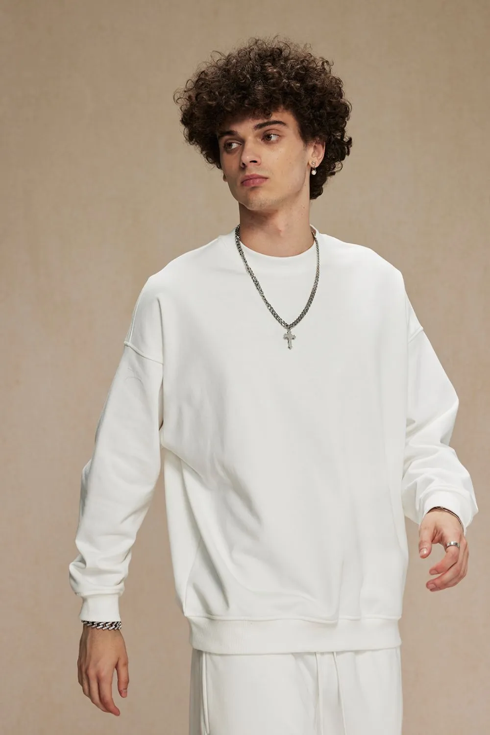 Men's Round Neck Long Sleeve Sweatshirt, image 15