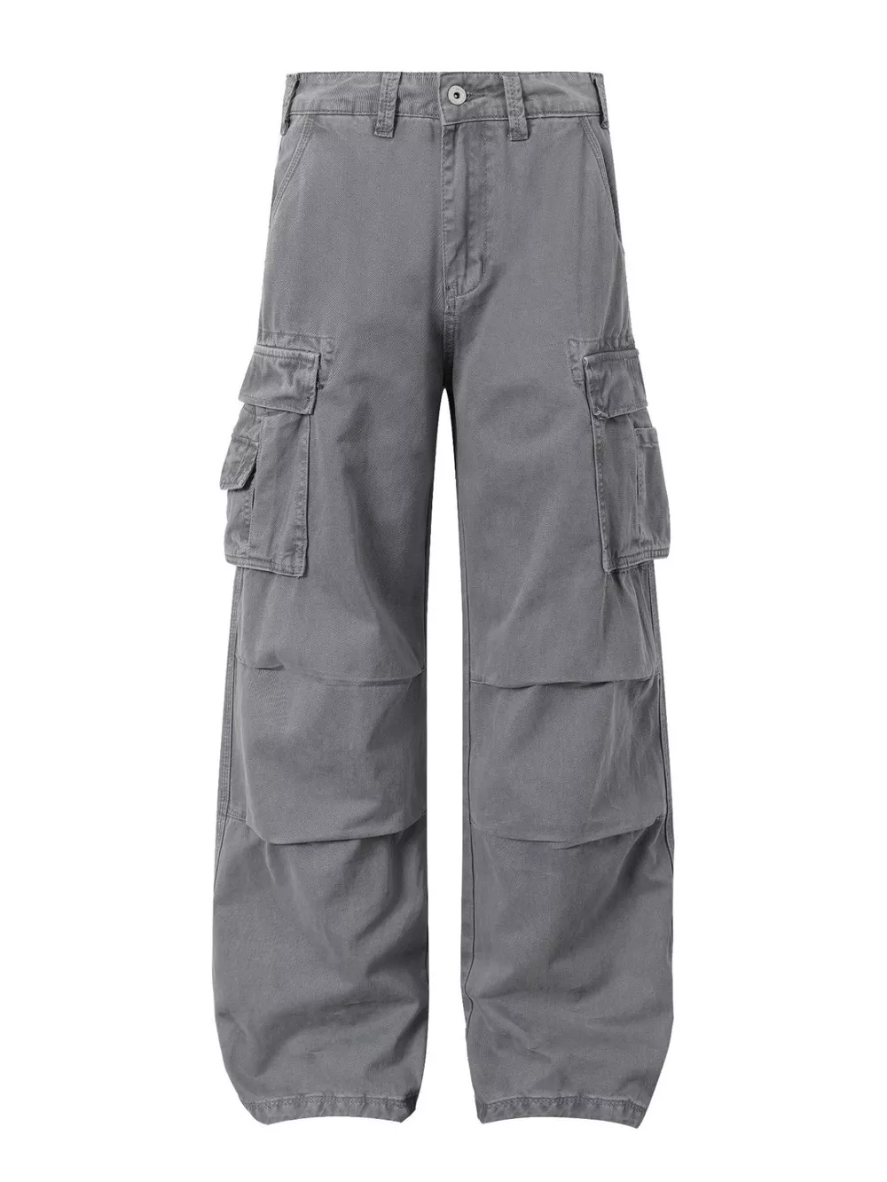 Men's Vintage Washed Loose-Fit Multi-Pocket Cargo Pants