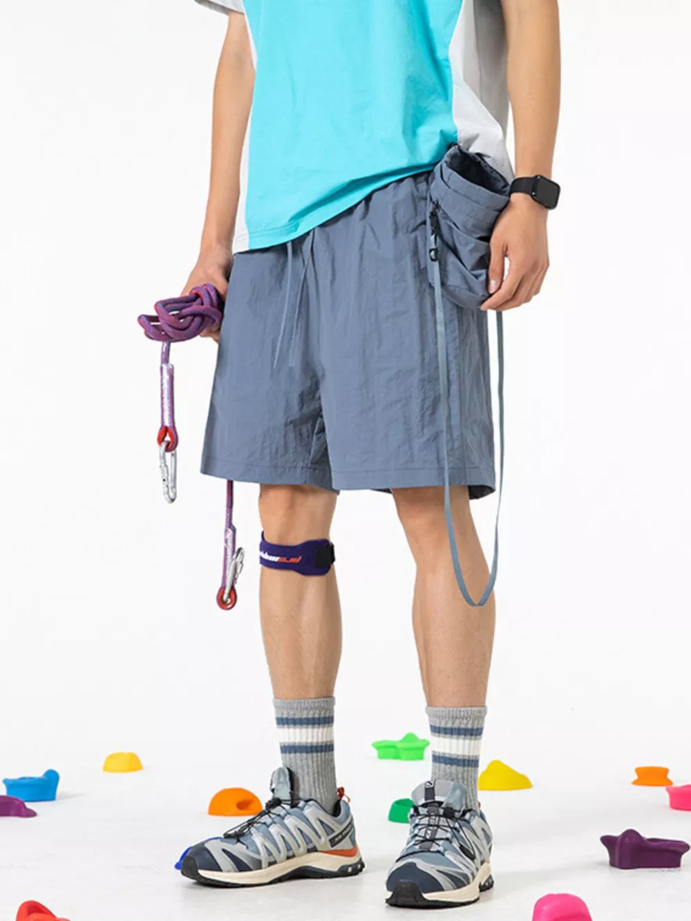 Men's Drawstring Pocketed Active Shorts, image 12