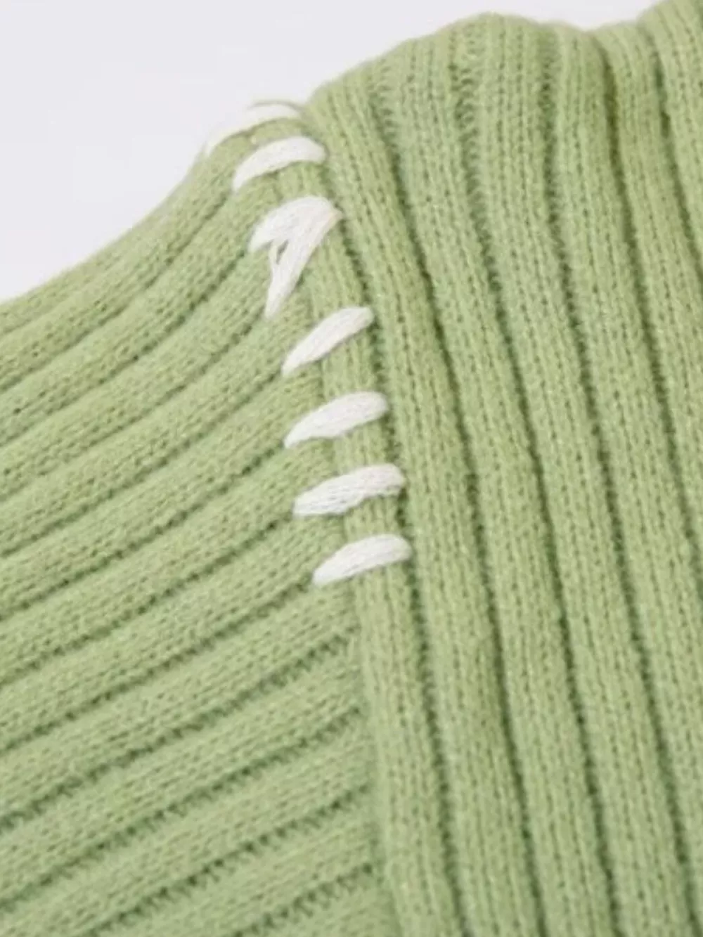 Men's Contrast Round Neck Long Sleeve Sweater, image 4