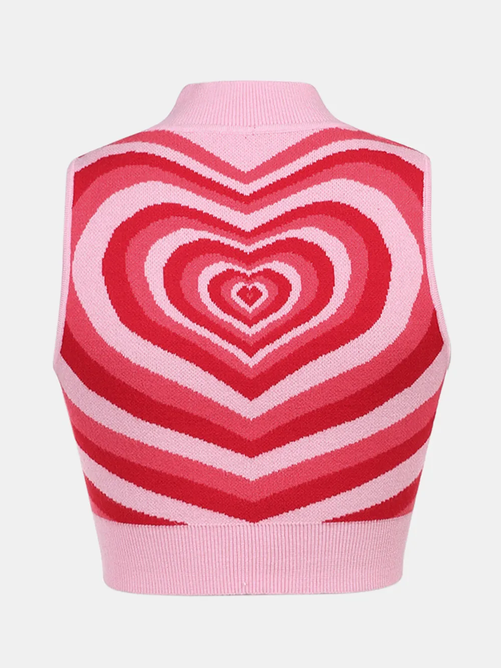 Heart Mock Neck Sweater Vest, image 5