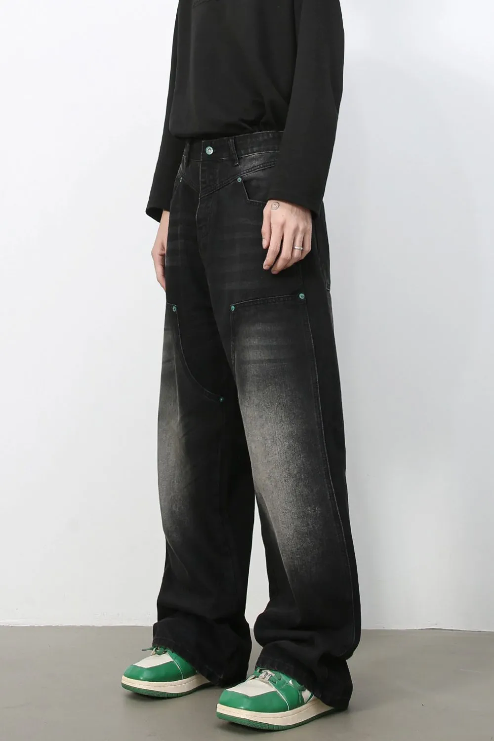 Men's Wide Leg Jeans, image 3