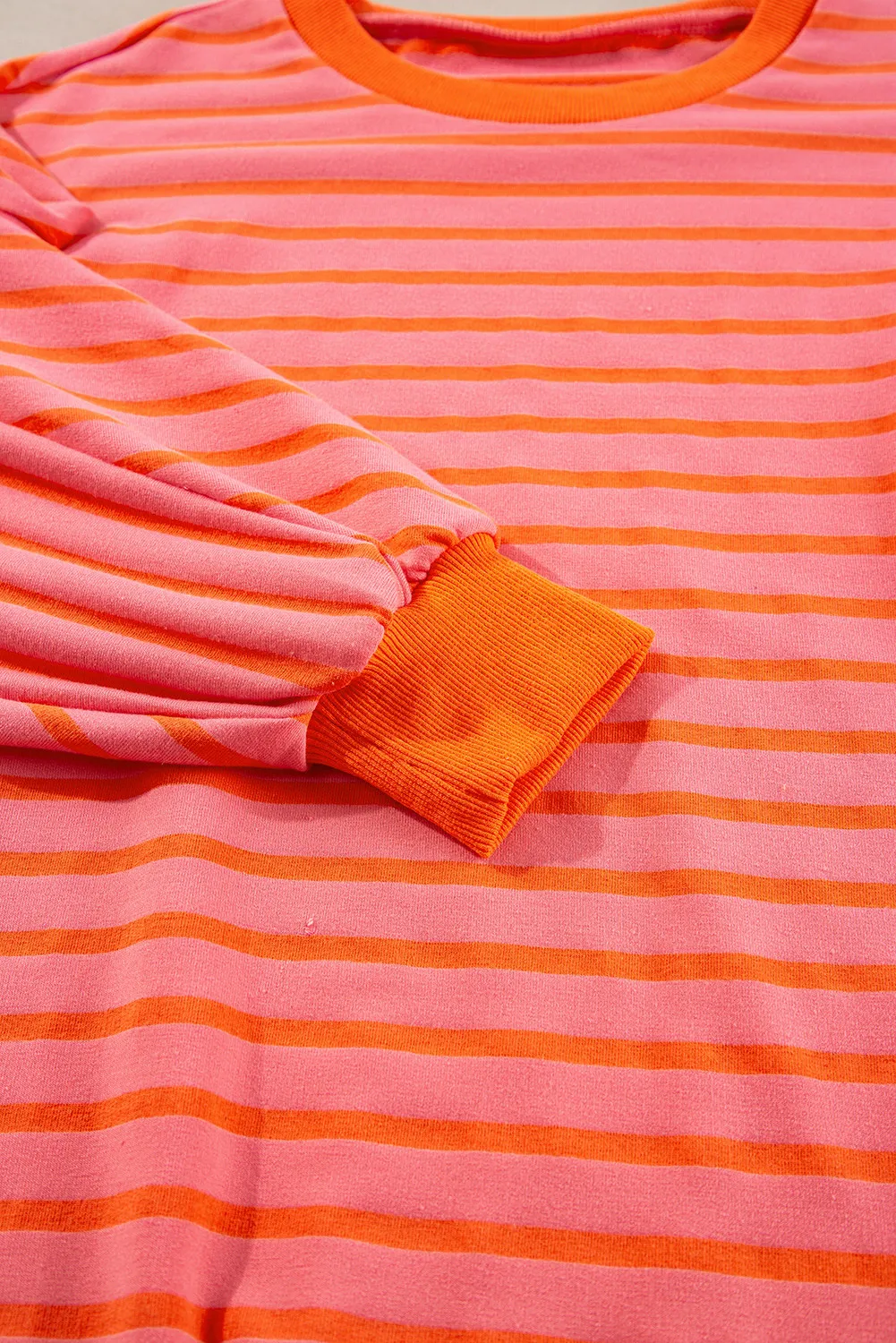 Striped Dropped Shoulder Long Sleeve Sweatshirt, image 12