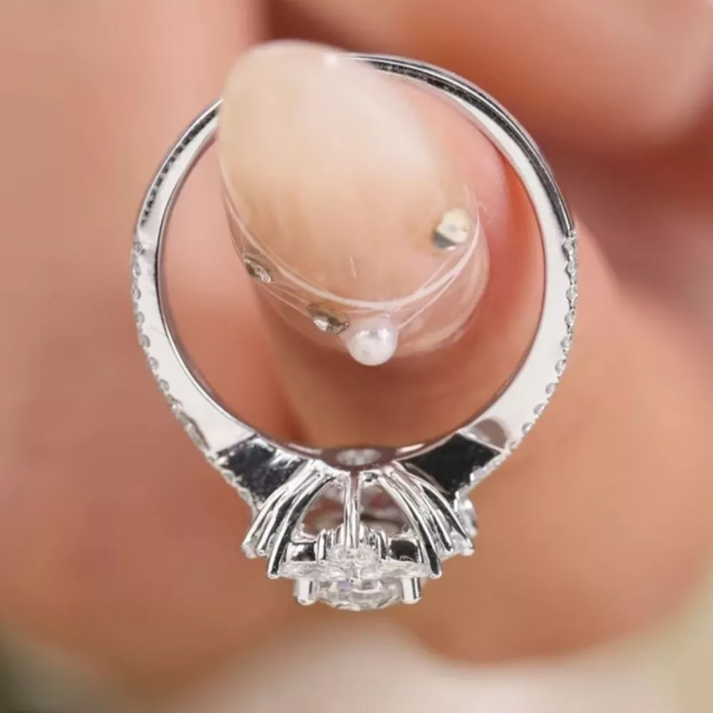 1 Carat Moissanite 925 Sterling Silver Ring, image 7