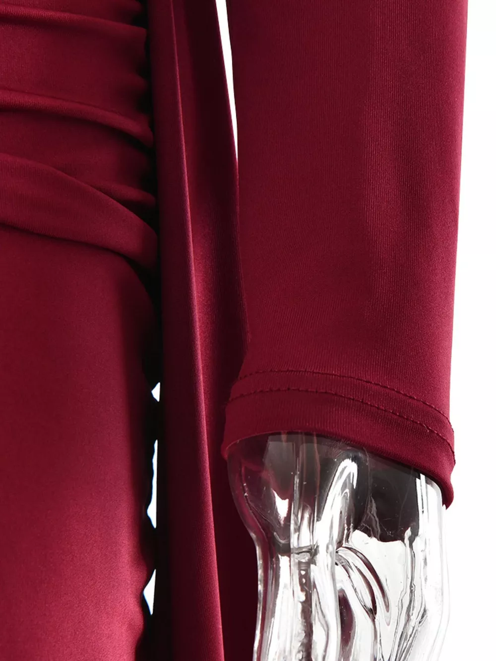 One-Shoulder Ruched Maxi Dress, image 11