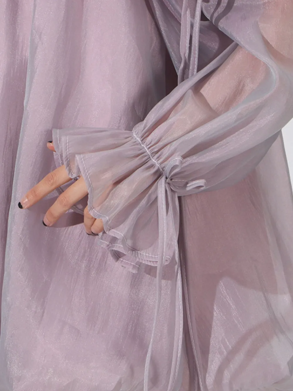 Ruffled Off-Shoulder Flounce Sleeve Blouse, image 4