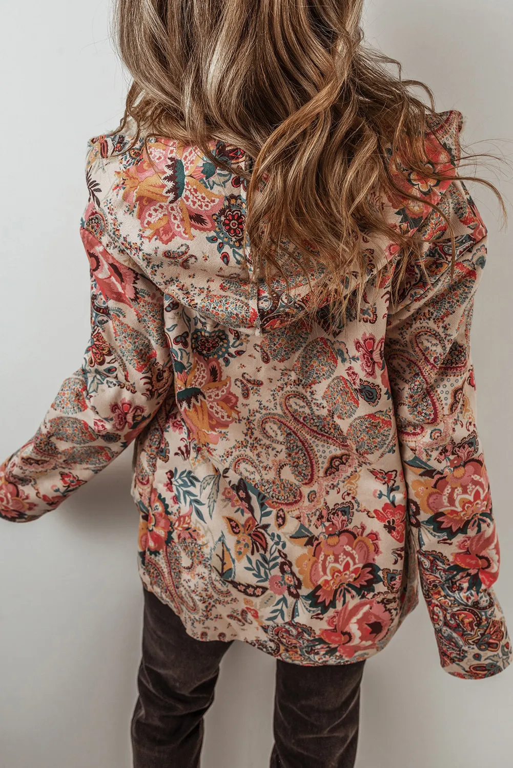 Printed Long Sleeve Hooded Jacket, image 4