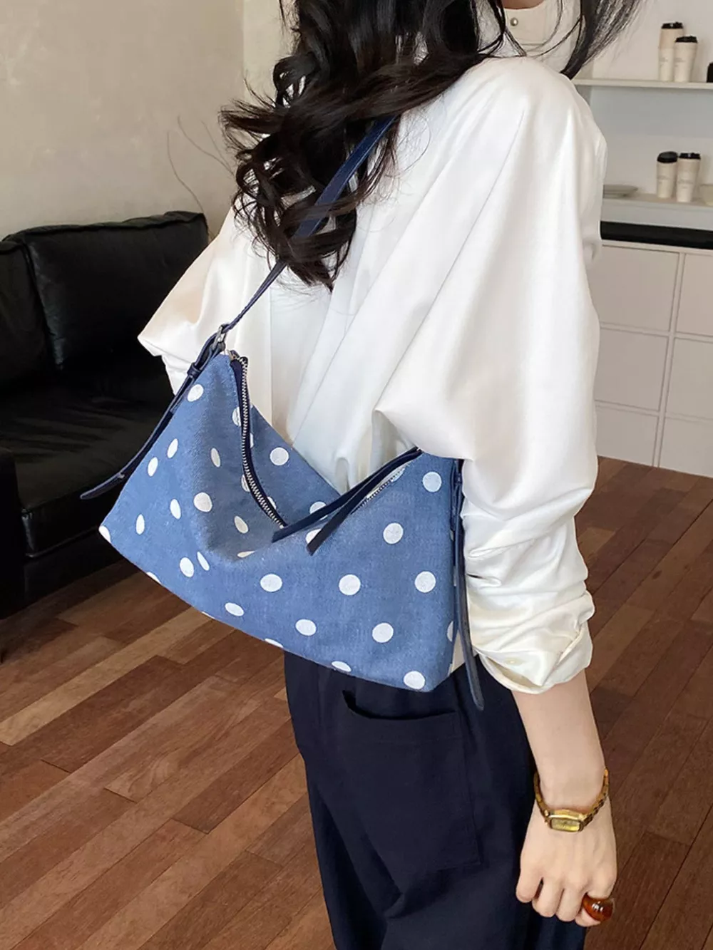 Polka Dot Shoulder Bag, image 5