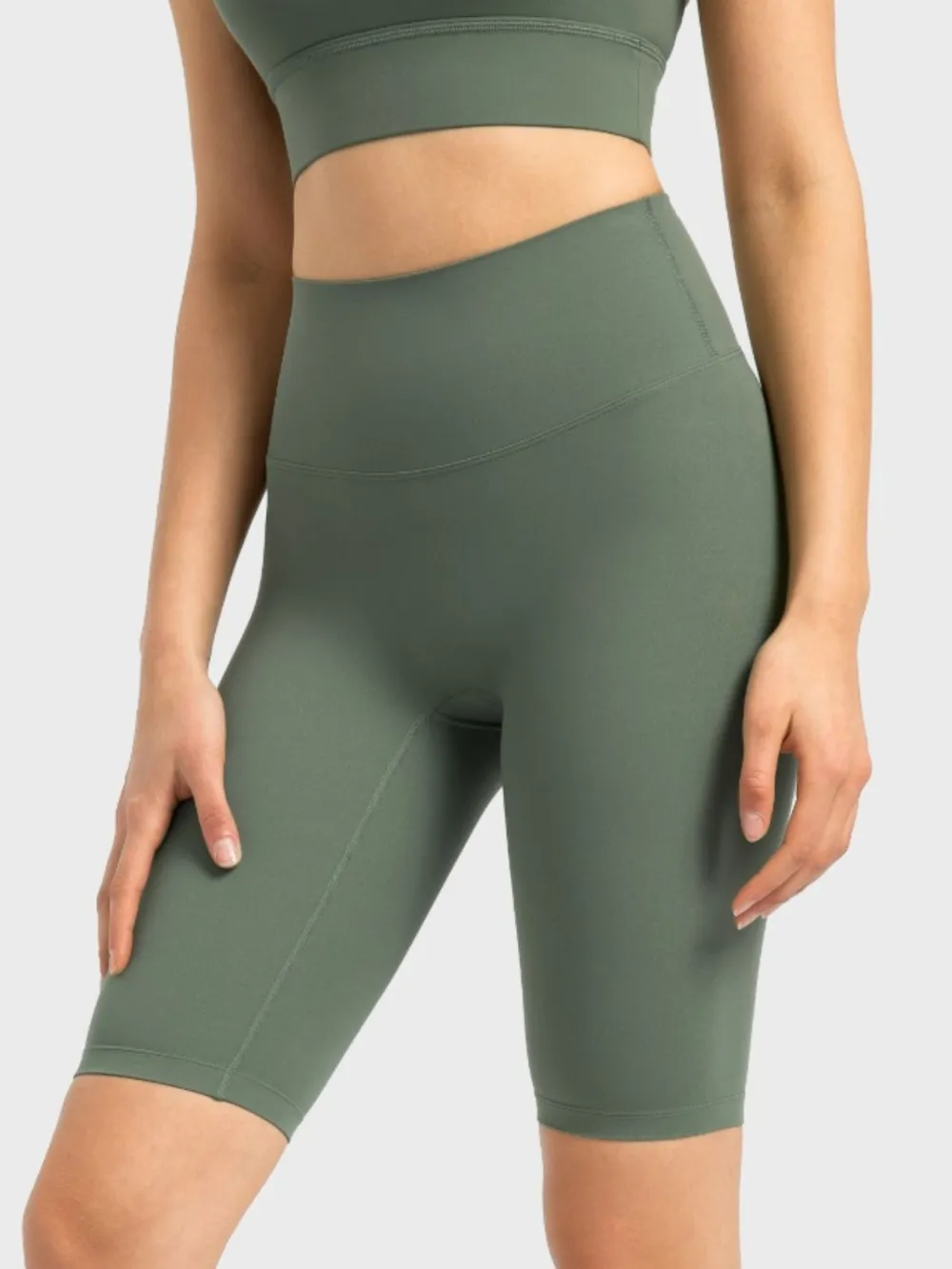 High Rise Wide Waistband Active Shorts, image 31