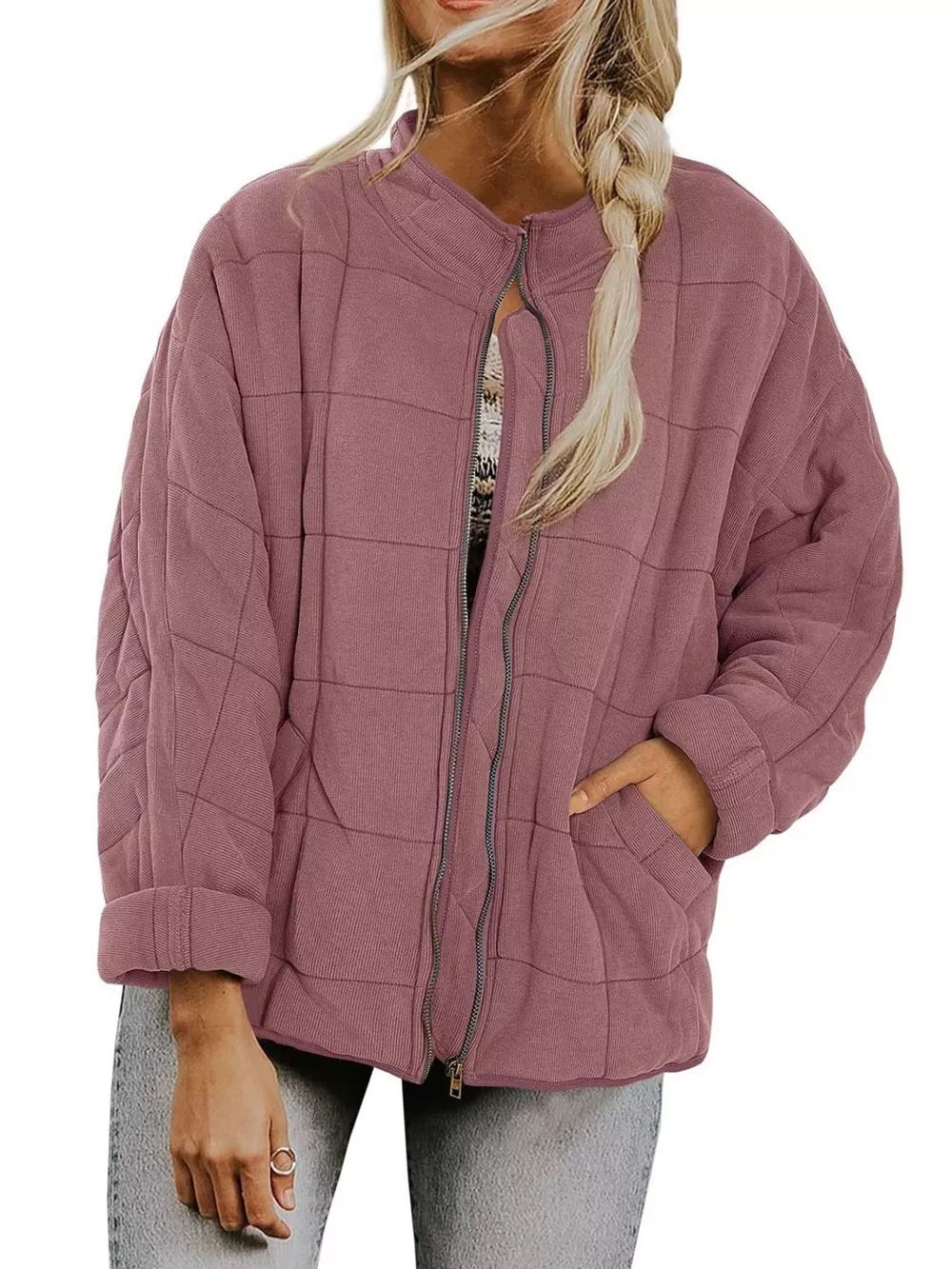 Quilted Zip Up Outerwear, image 31