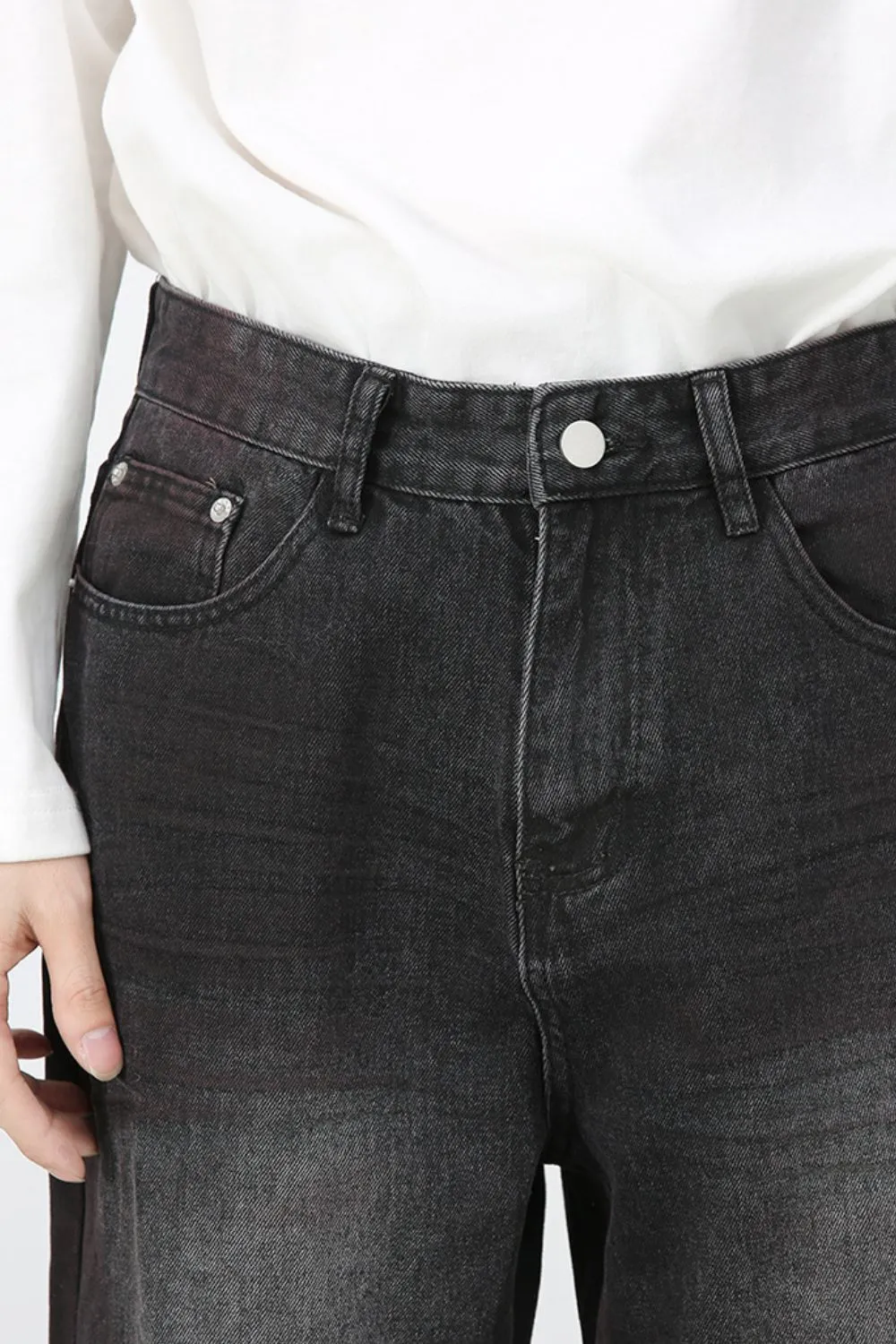 Men's Loose Fit Jeans with Pockets, image 5