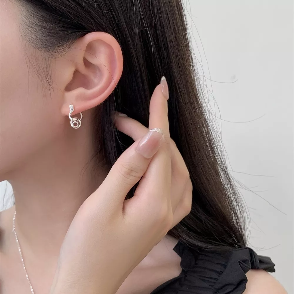 925 Sterling Silver Minimalist Earrings, image 3