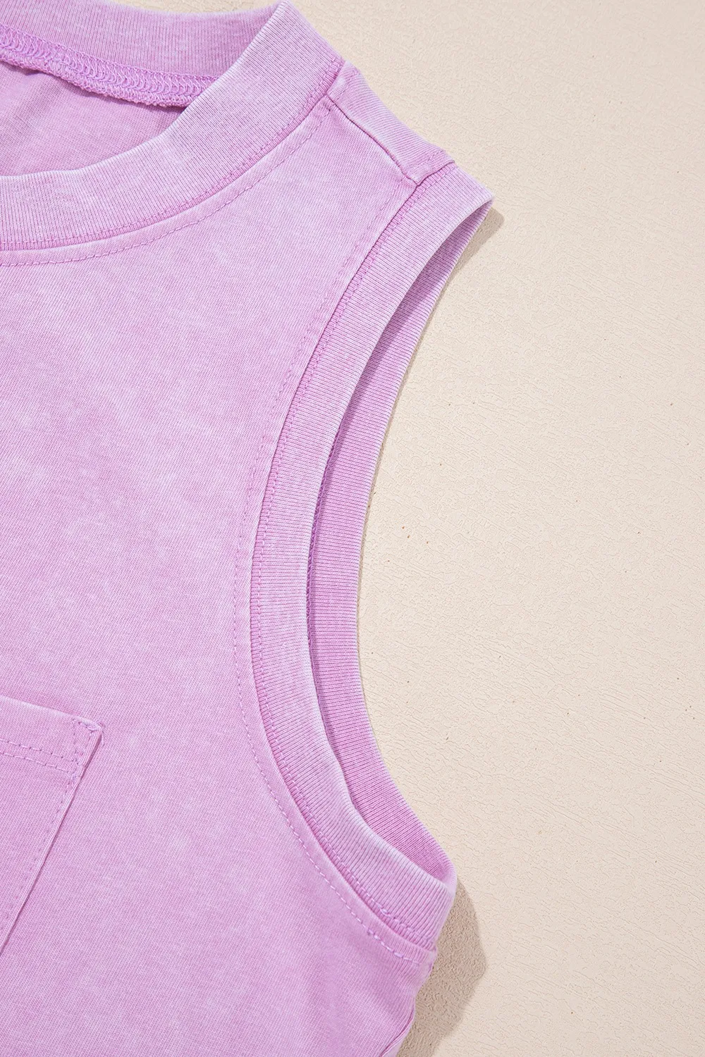 Round Neck Tank with Chest Pocket, image 28