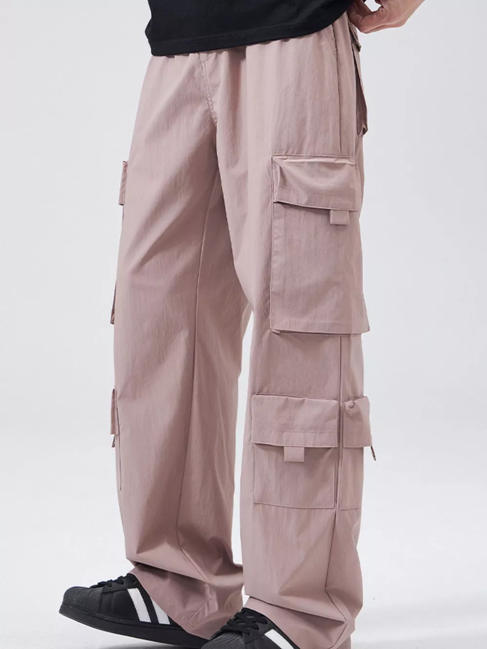 Men's Full Size Wide Leg Cargo Pants Plus Size, image 6