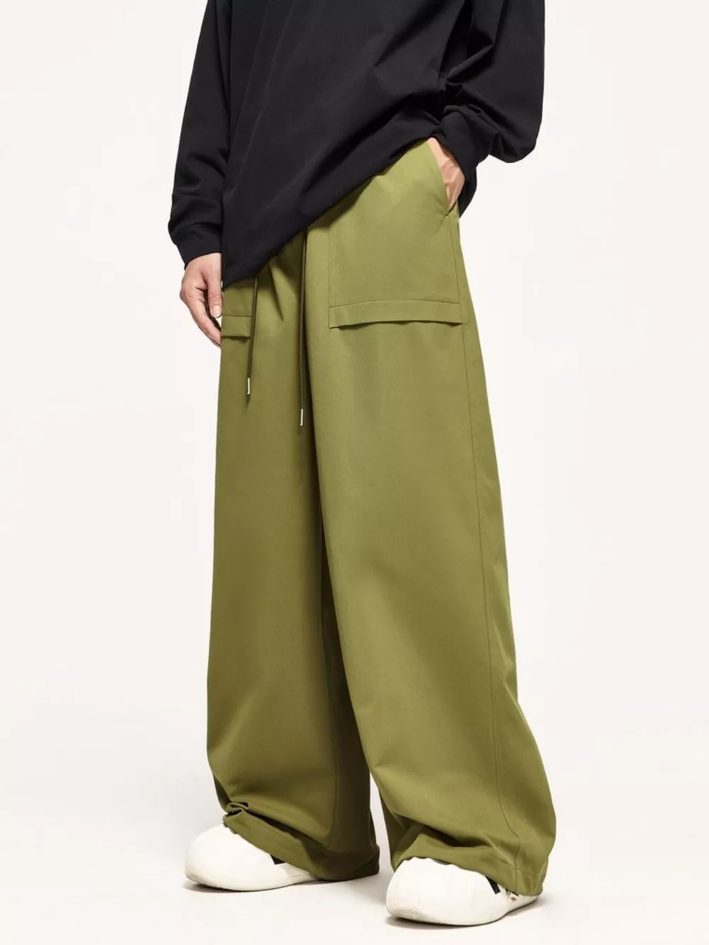 Men's Wide Leg Cargo Pants, image 3