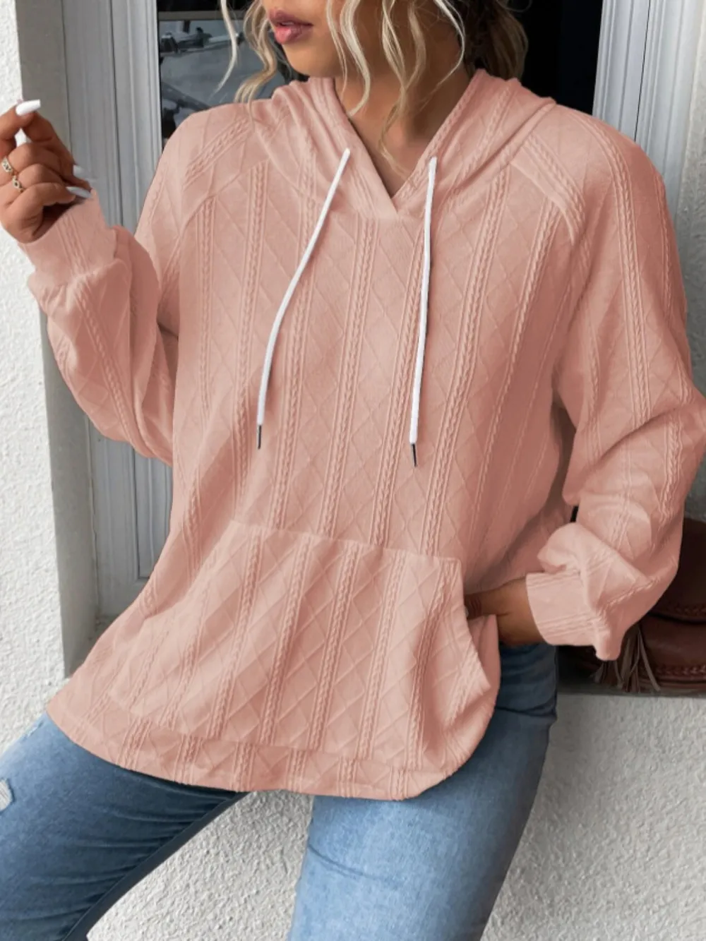 Full Size Drawstring Long Sleeve Hoodie, image 22