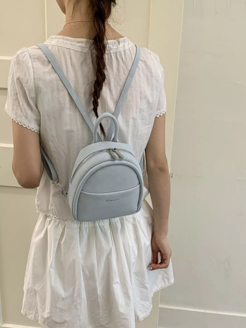 Adjustable Strap Mini Backpack Bag, image 4