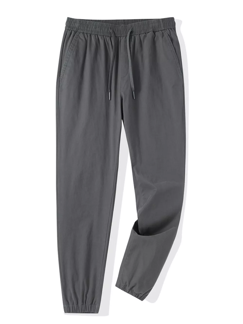 Men's Plus Size Casual Drawstring Ankle Cuffed Pants, image 5