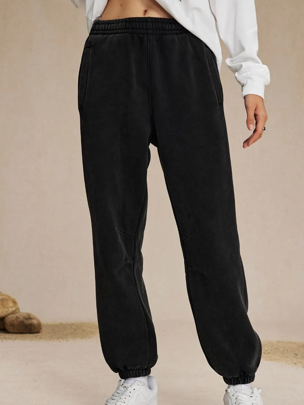 Men's Casual Elastic Waist Cotton Sweatpants, image 10