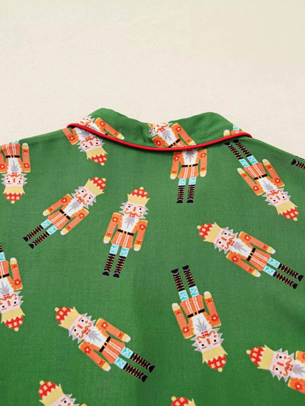 Christmas Nutcracker Button Up Top and Shorts Lounge Set, image 6