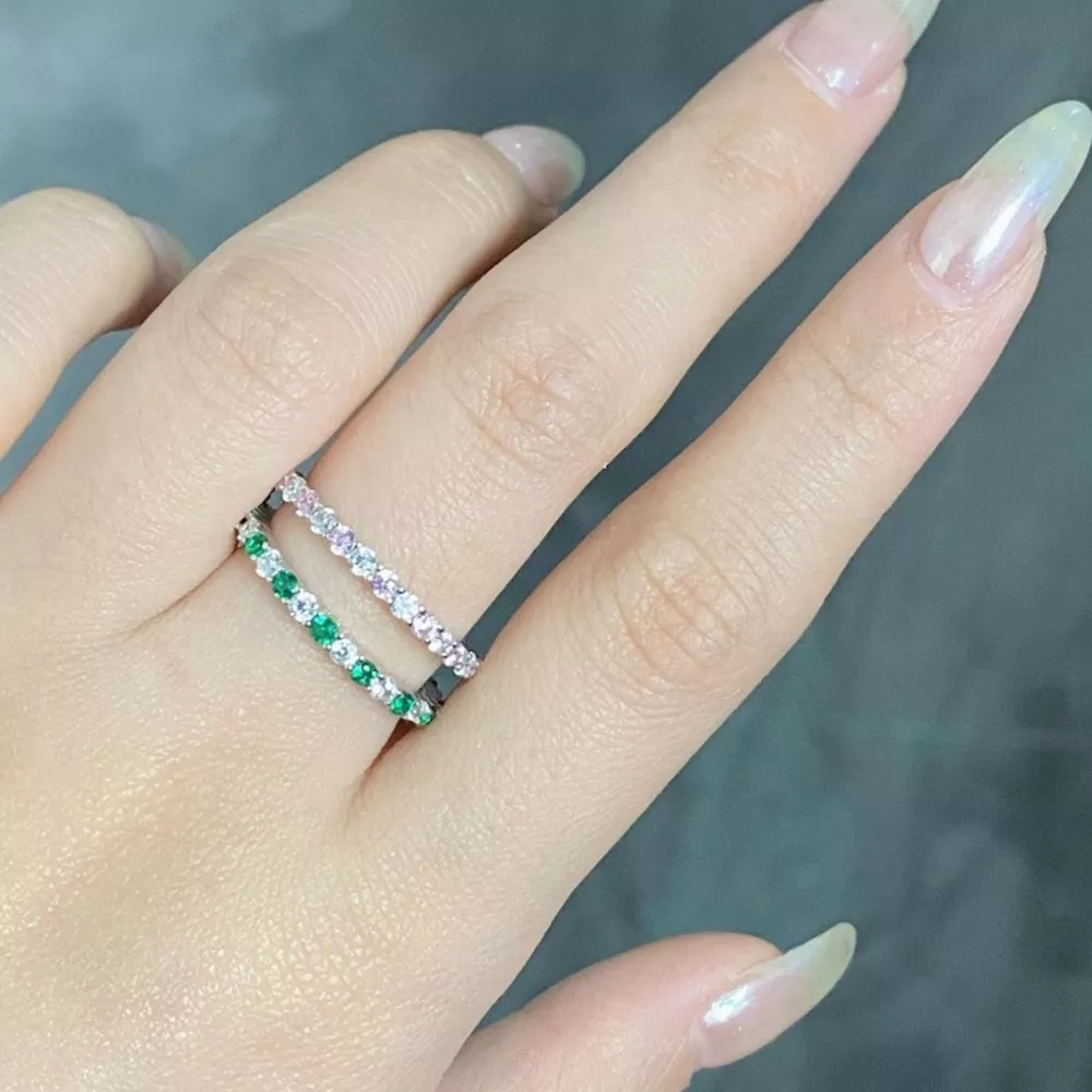 925 Sterling Silver Zircon Ring, image 2