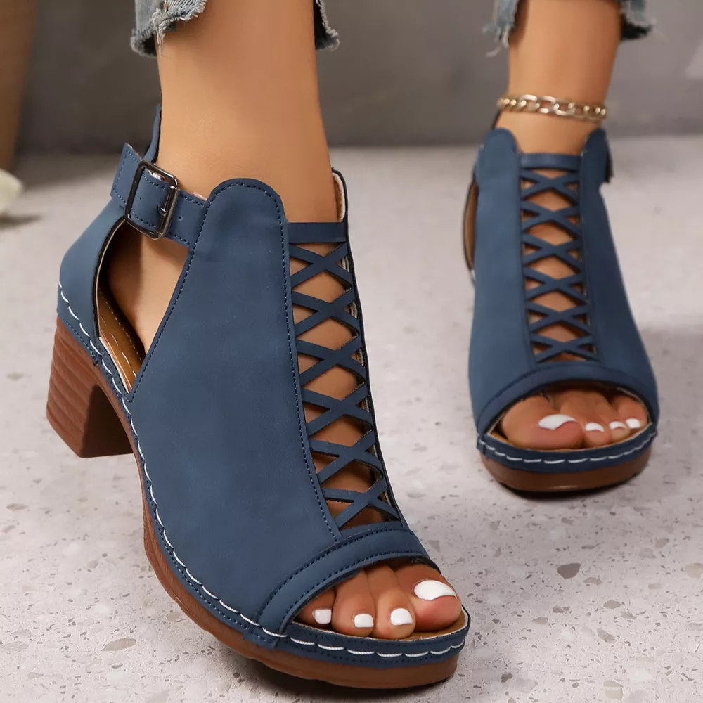 Open Toe Block Heels Sandals, image 18