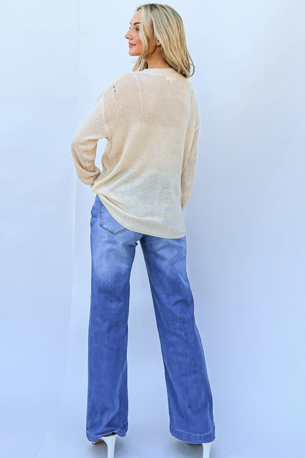 GRATEFUL Long Sleeve Knit Top, image 5
