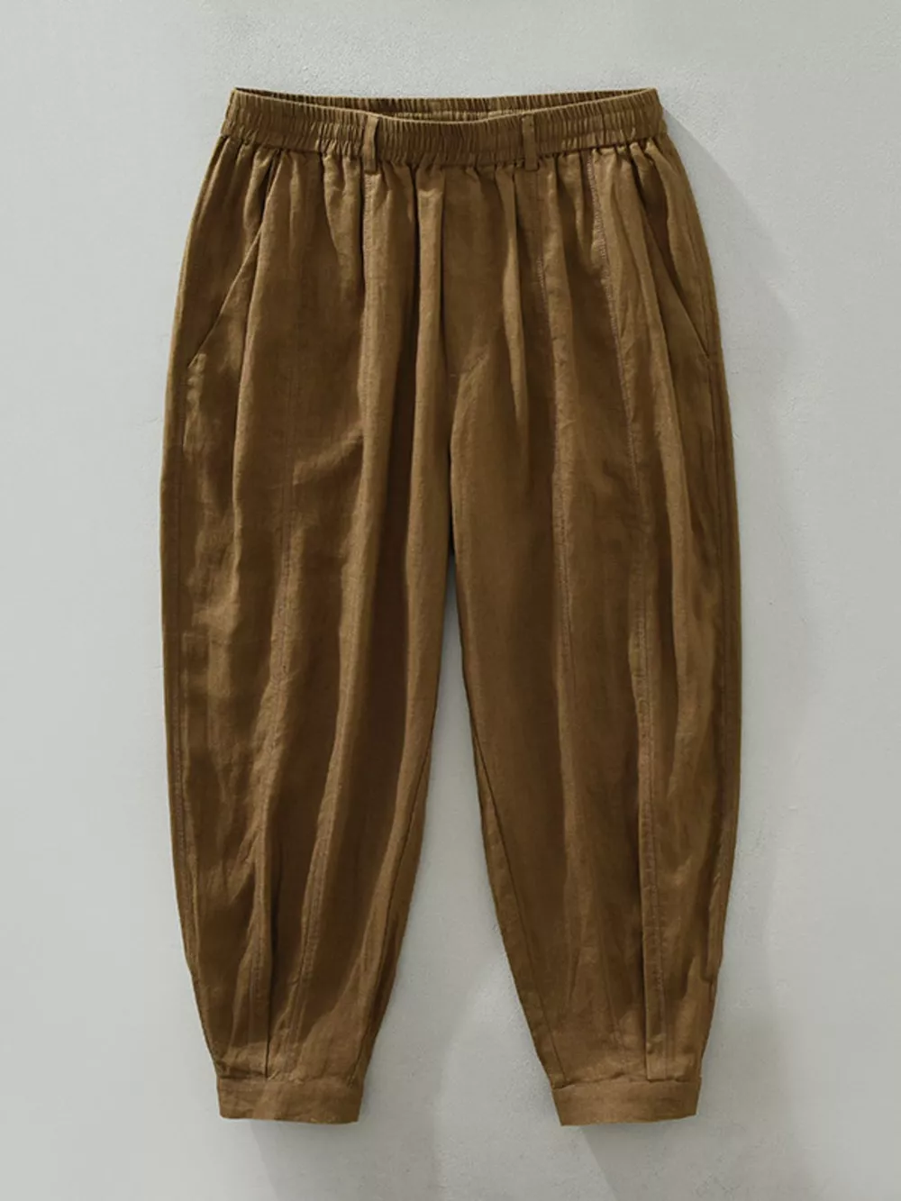 Men's Plus Size Drawstring Wide Leg Pants, image 2