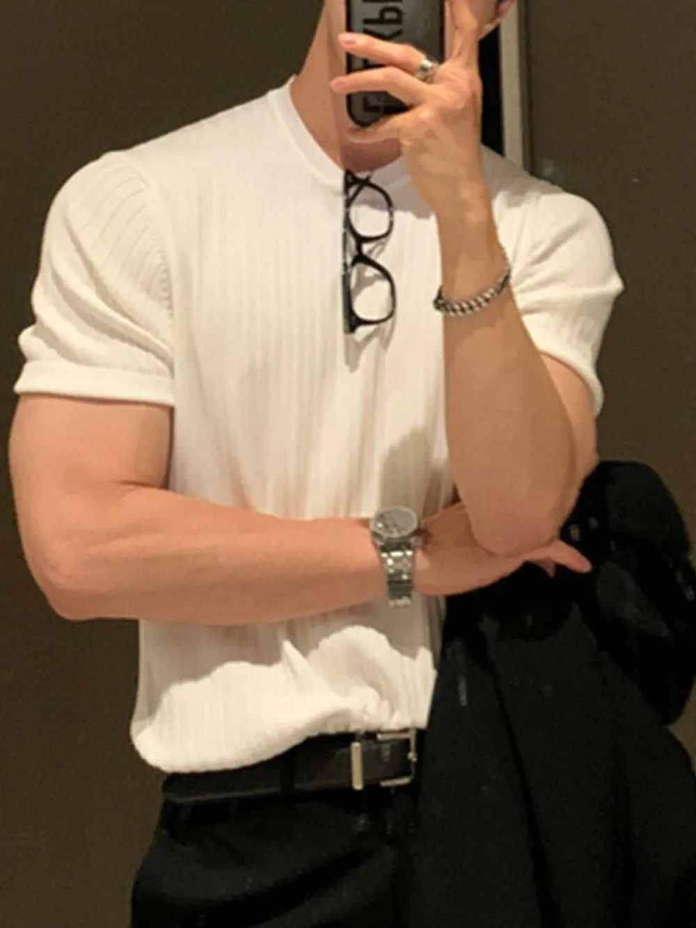Men's Full Size Round Neck Short Sleeve T-Shirt Plus Size, image 2